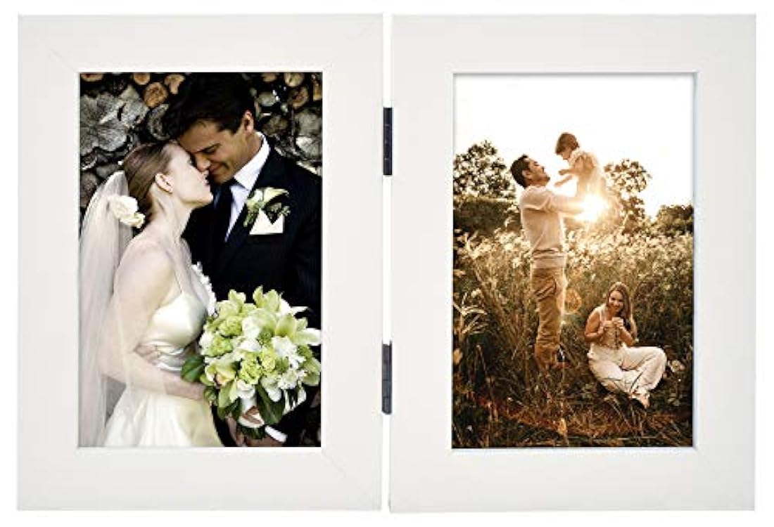 Golden State Art - Marco de fotos con bisagras decorativas