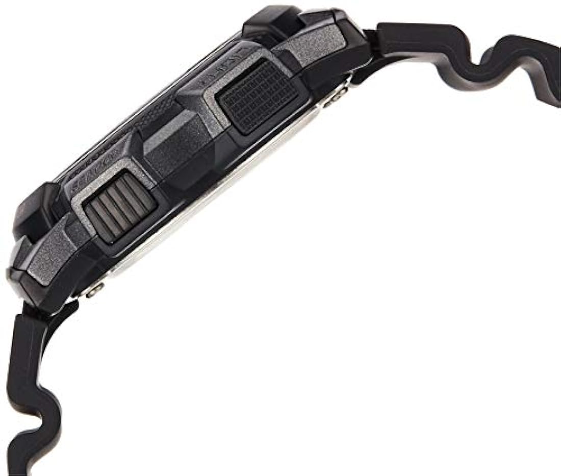 Reloj deportivo de resina con banda negra