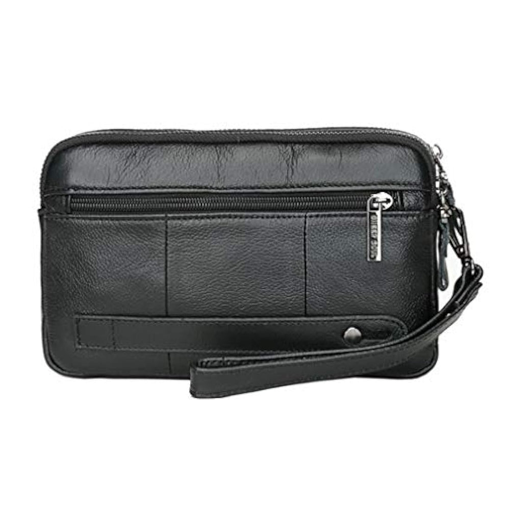 Bolso de piel tipo cartera de embrague para hombre
