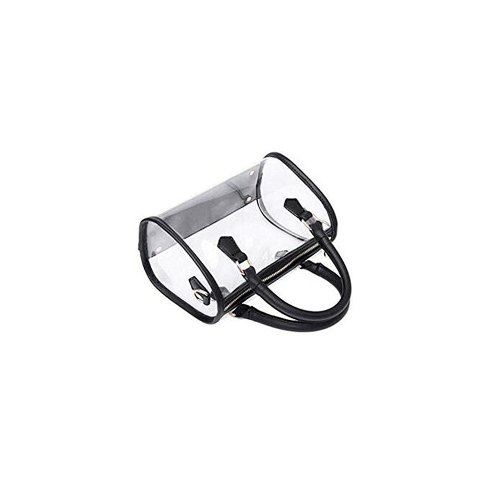 Bolsos transparente para mujer con asa superior de PVC