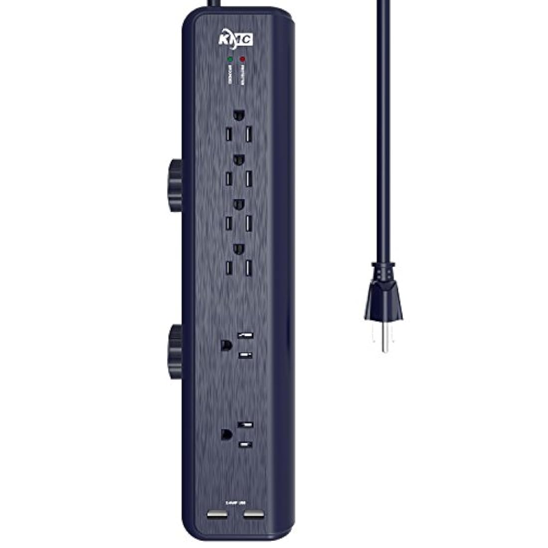 KMC - Soporte de cable de alimentación con 6 tomas corriente