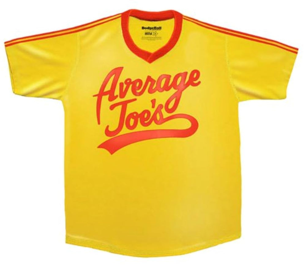 Dodgeball Average Joe's Adult Yellow Jersey Costume Set