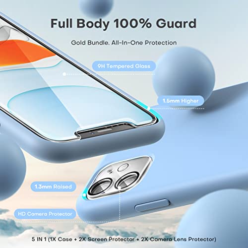 Funda diseñada con 2 protectores de pantalla