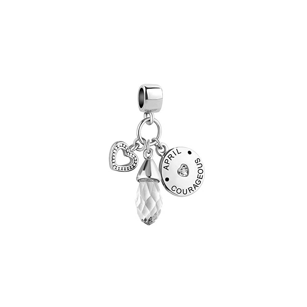 Dijes y Medallas con piedras natales simuladas