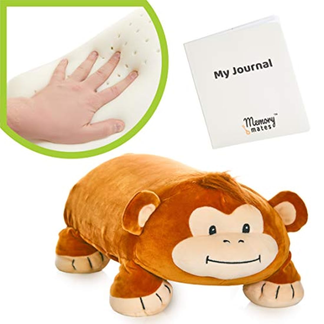 Almohada de espuma viscoelástica con diario para niños