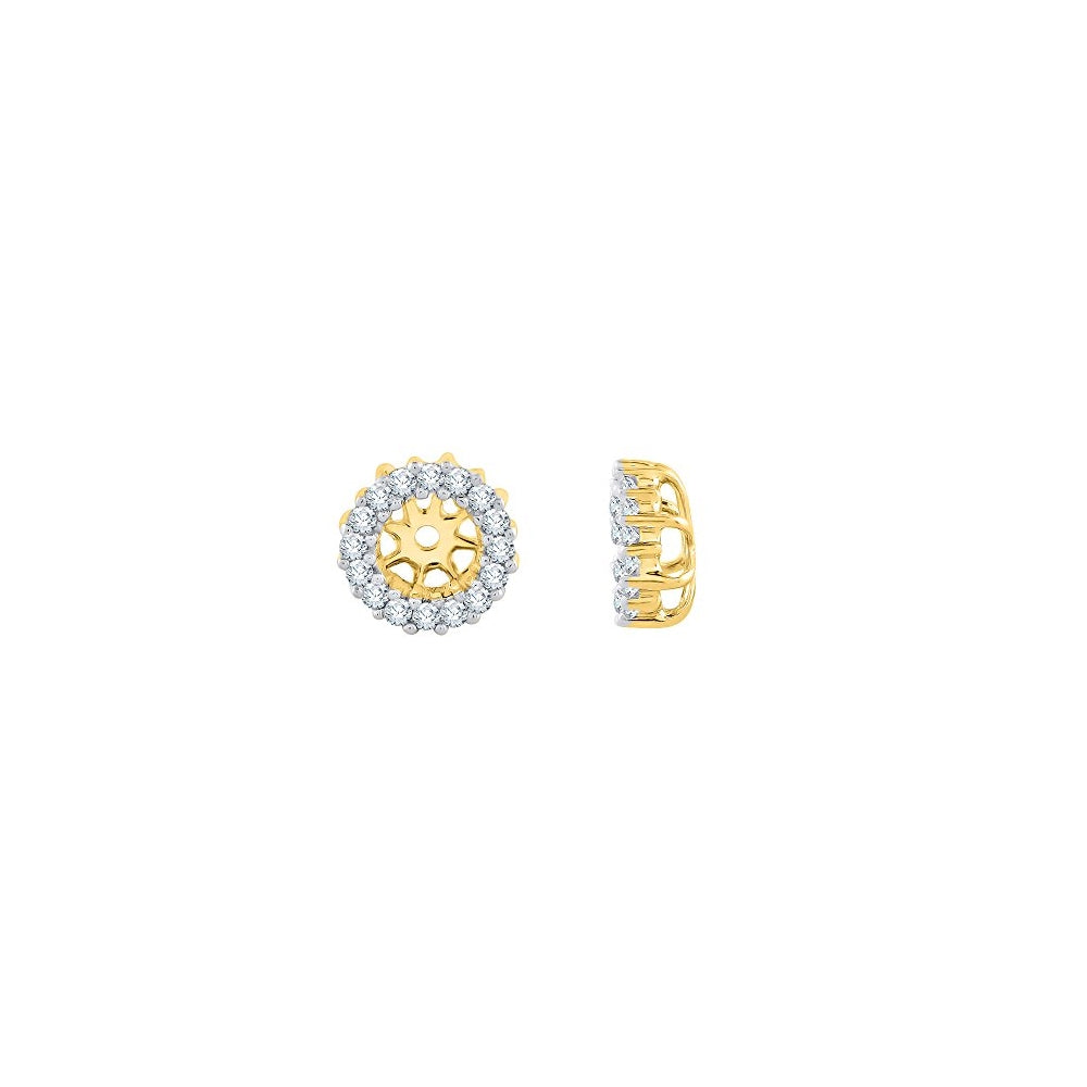 Aretes de diamantes en oro