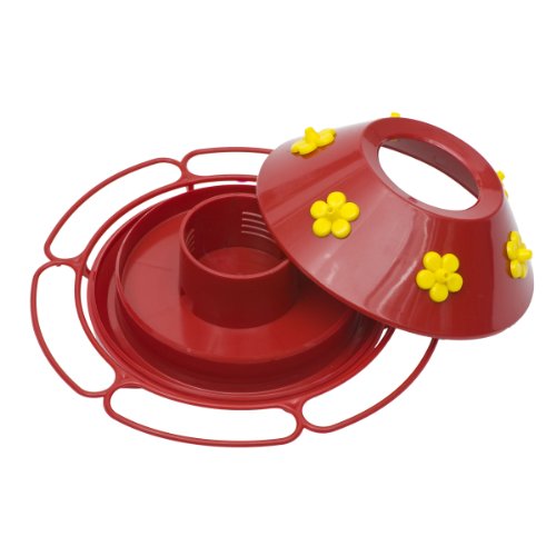 Perky-Pet 209B Our Best - Comedero de colibrí de vidrio, rojo, 30 onzas