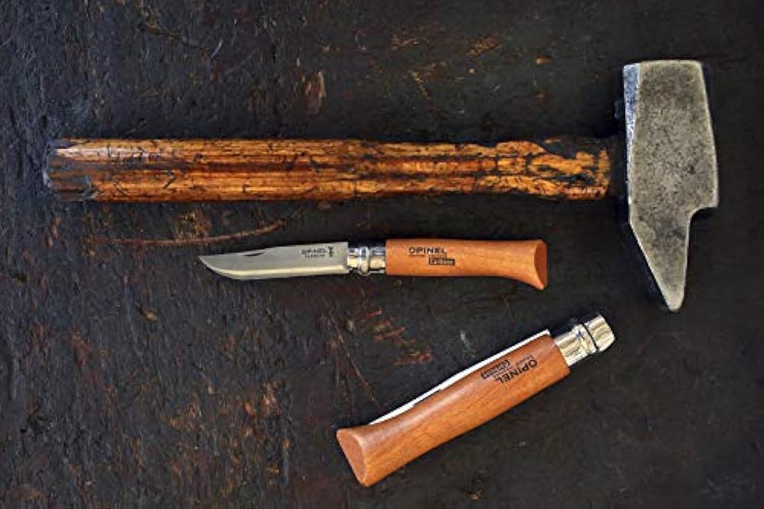 Opinel - Cuchillo plegable de bolsillo de acero al carbono