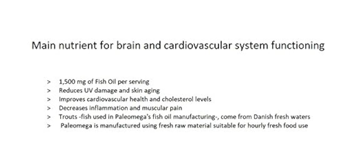 Paleo Vida paleomega Aceite de Pescado sin eructos Omega 3