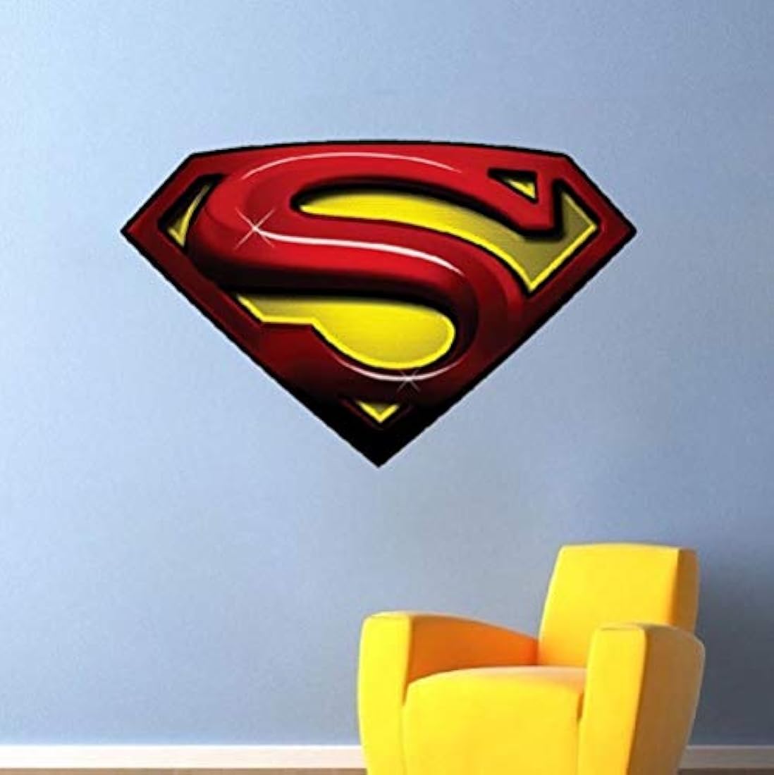 Vinilo adhesivo para pared, diseño de Superman