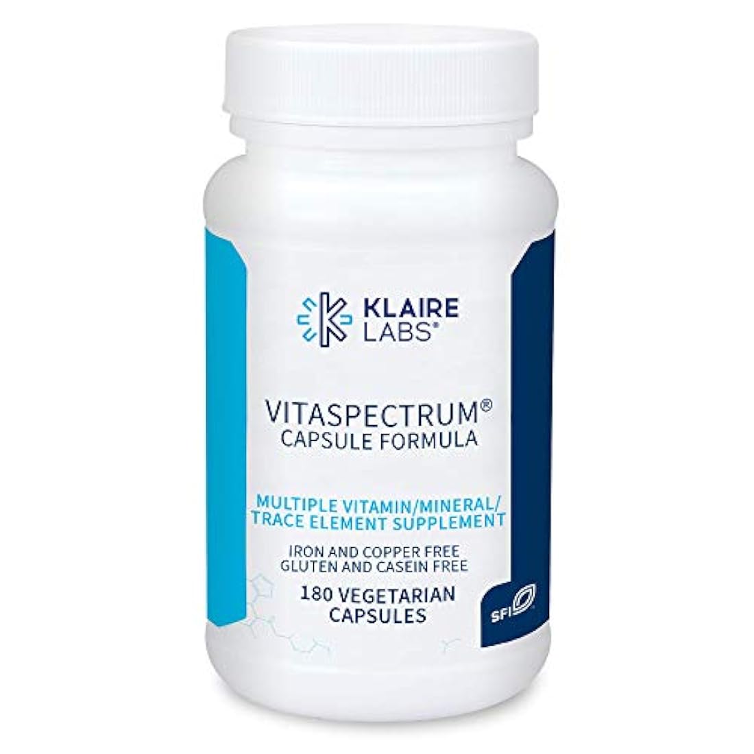 Klaire Labs Vitaspectrum Cápsulas, 180 cápsulas vegetarianas, Paquete de 1, 1