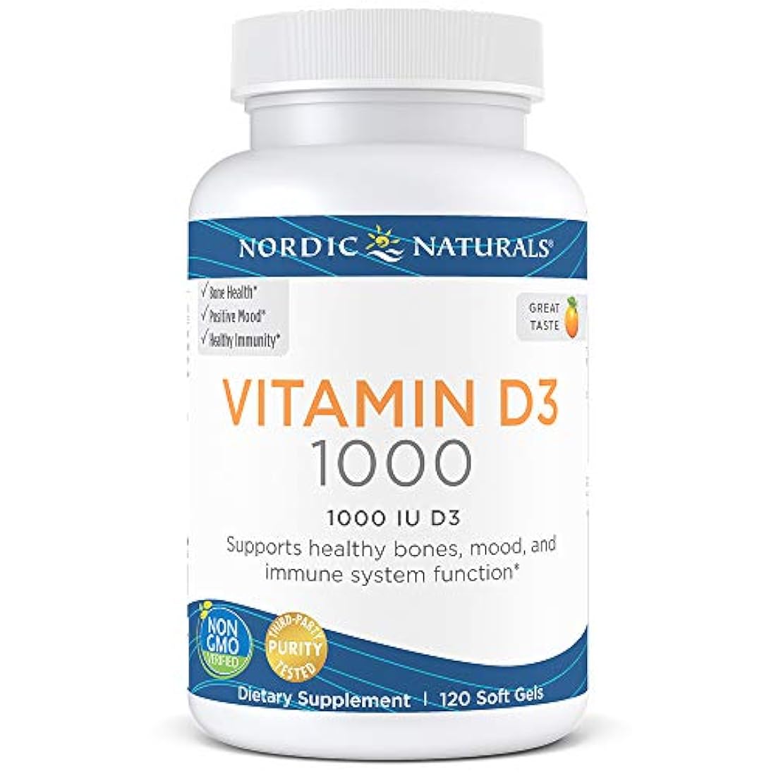 Vitamina D3 - 25 mcg salud ósea y sistema inmunológico