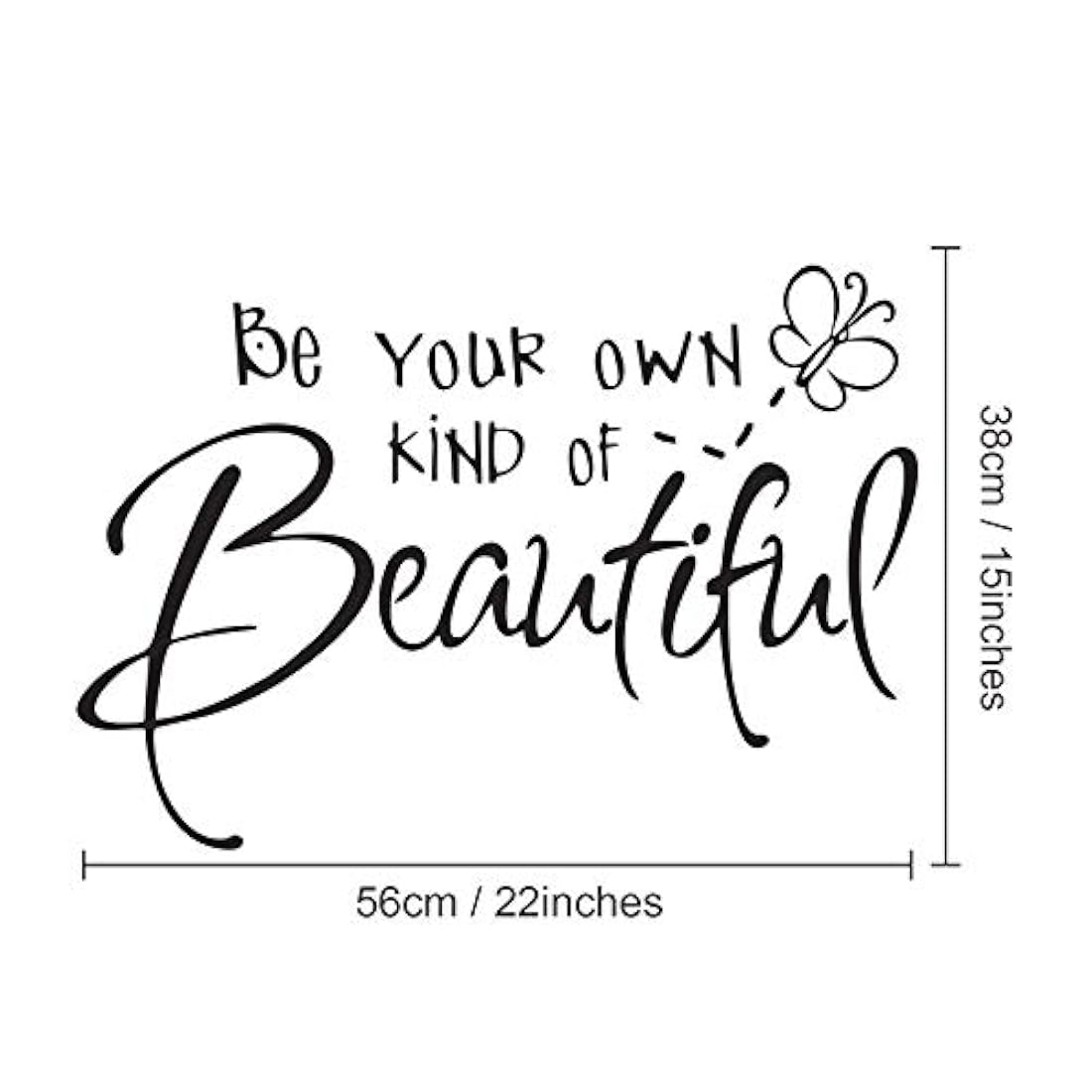 calcomanía de vinilo mariposa decoración dormitorio adolescente niña