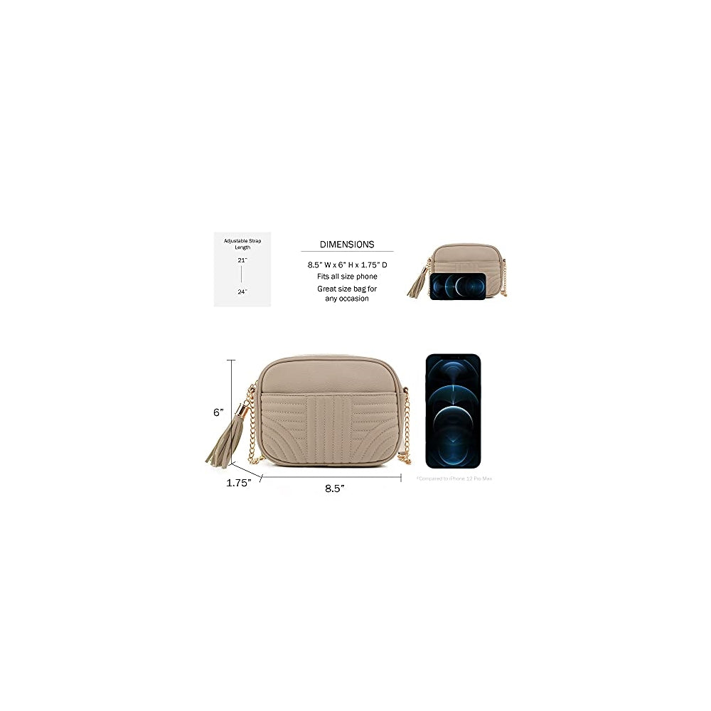 Bolsos cruzados acolchados para mujer