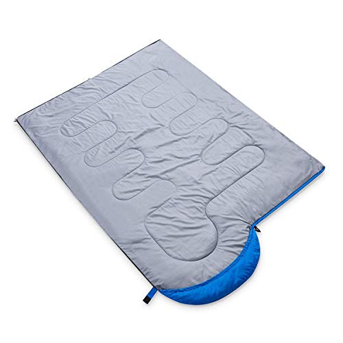 Oaskys Saco de dormir para acampar, para 3 estaciones, clima cálido