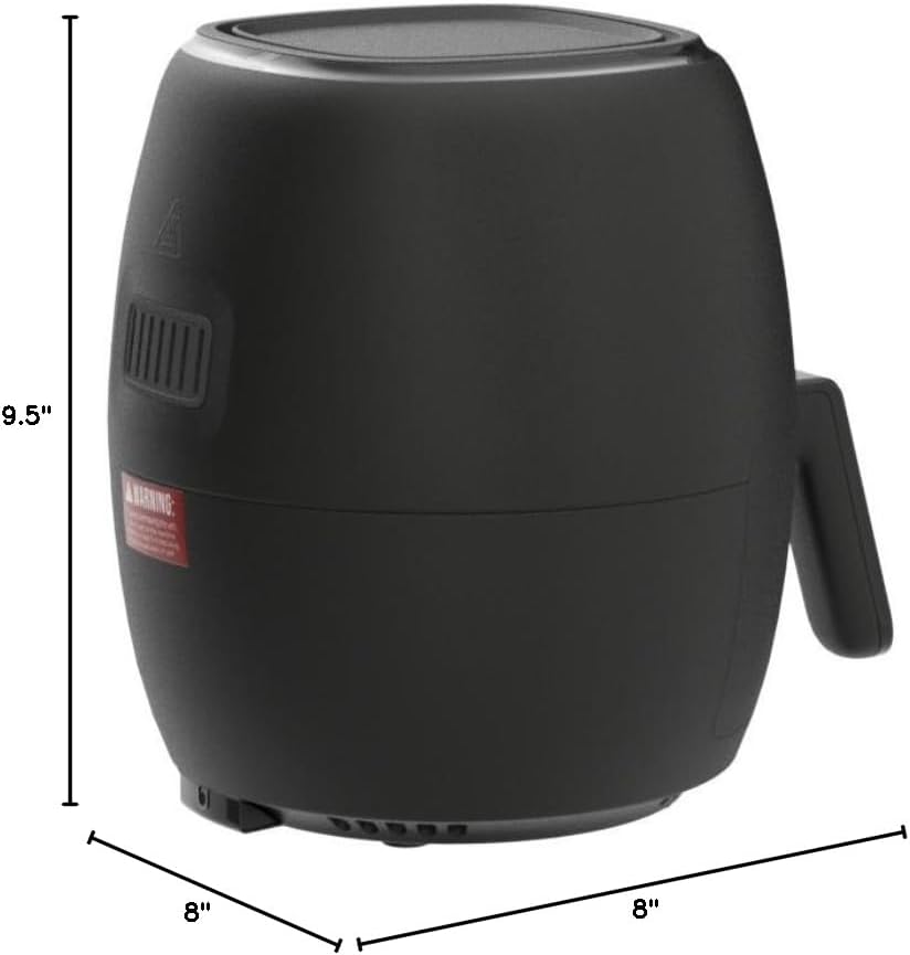 Freidora de aire CHEFMAN 3.6 Qt, digital, fácil de usar, incluye recetario