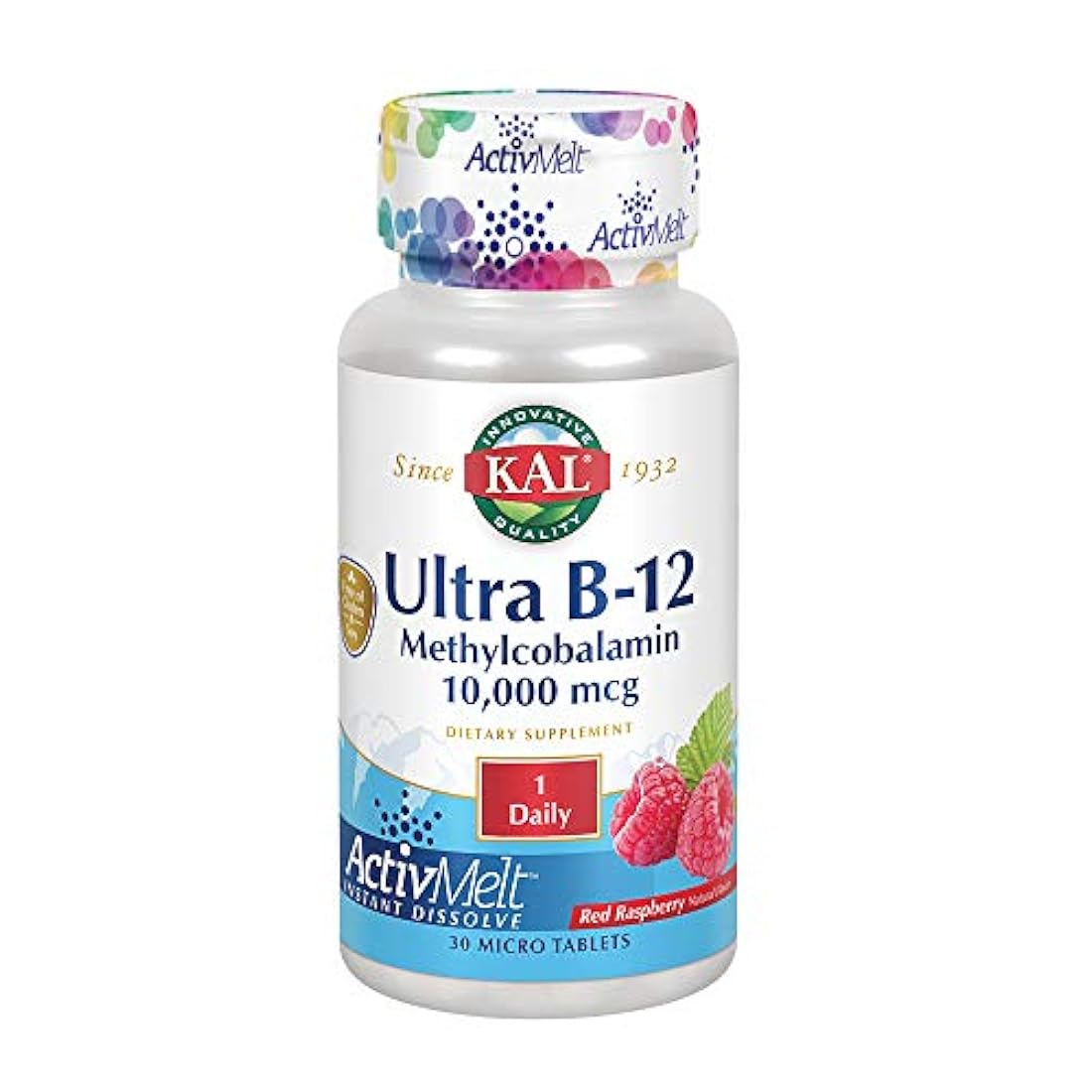 Ultra B-12 Methylcobalamin ActivMelt Kal 30 Micro tabletas