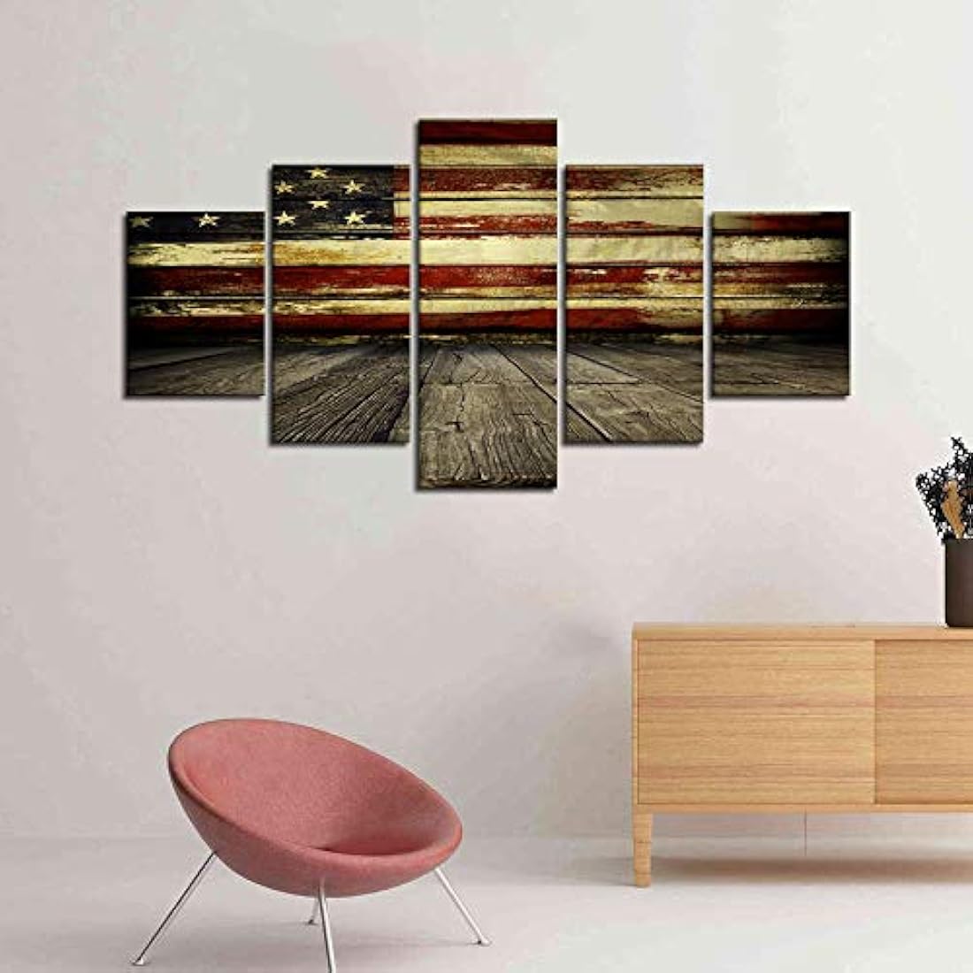 Lienzo con 5 paneles