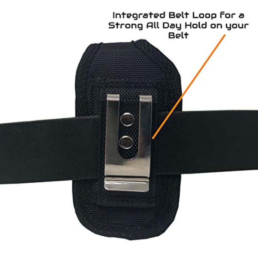 Estuche vertical de telefono con clip para el cinturón