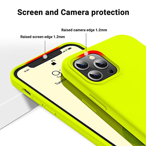 OTOFLY - Funda para iPhone 12 Pro Max de 6.7” (2020), serie sedosa y suave al tacto, silicona líquida suave de alta calidad, carcasa protectora de todo el aparato
