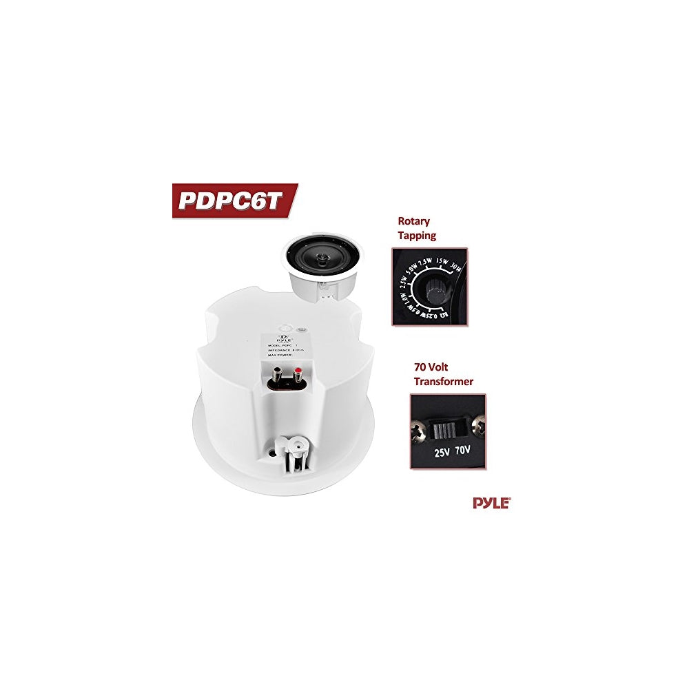 Parlantes o altavoces empotrados en techo PYLE-HOME PDPC6T