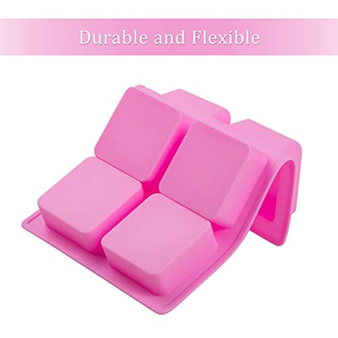 Webake Molde de silicona para tartas (2 unidades), Rosado