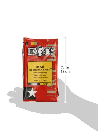 Café Dazbog Decaf Babushka Blend 11 oz. Tostado Medio Suave