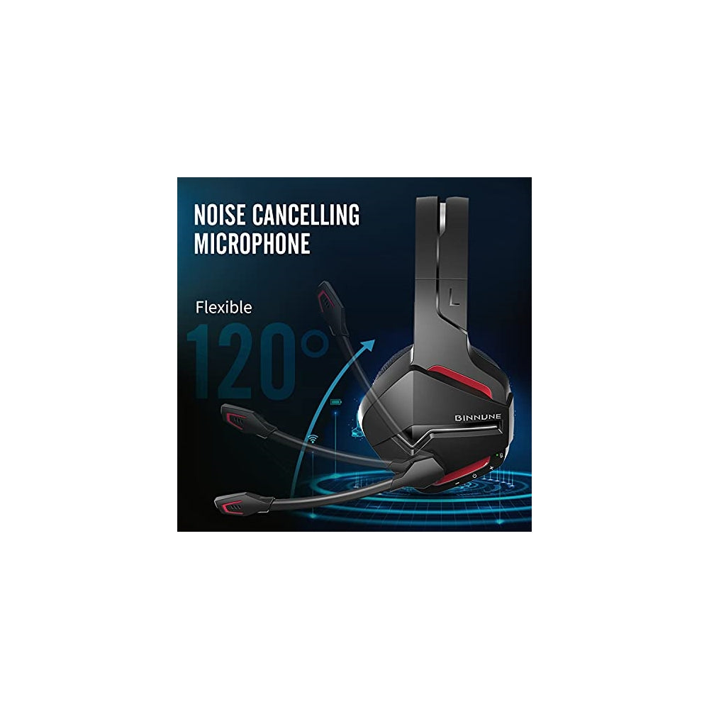 Audífonos inalámbricos para juegos con micrófono para PC