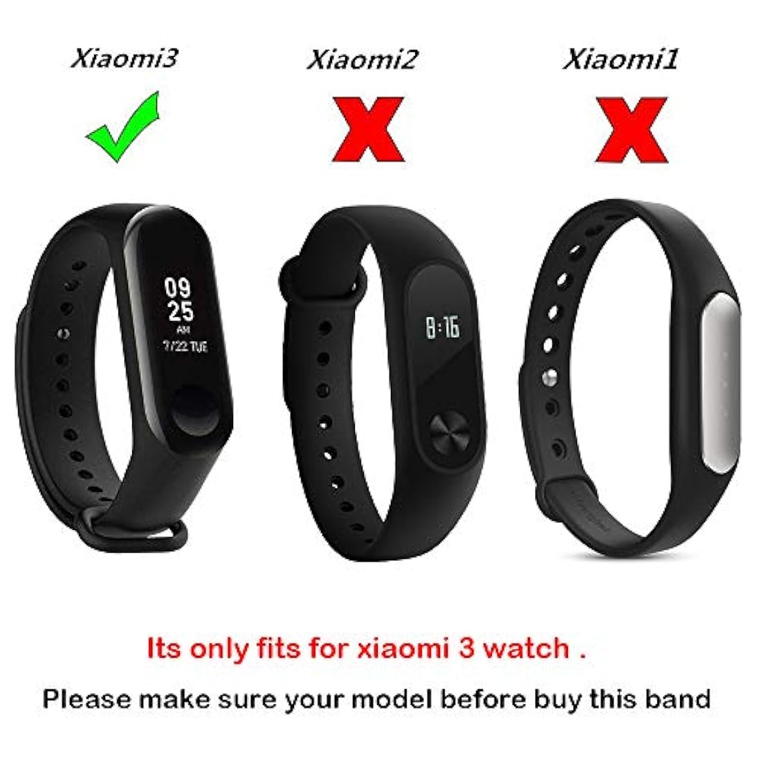 Correa de repuesto honecumi para Mi Band Xiaomi