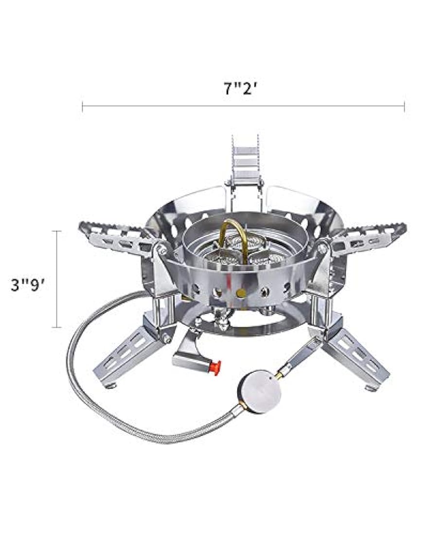 Estufa de camping Bulin a prueba de viento, 6800 W