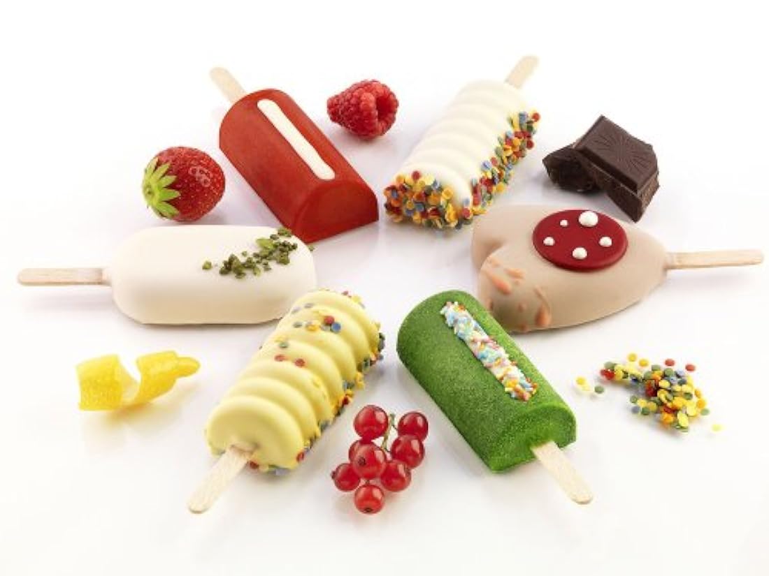 Juego de moldes de silicona para hacer helados de Silikomart