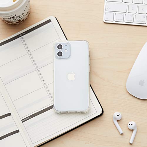 Amazon Basics Funda protectora para iPhone 12 Mini, a prueba de golpes y a prueba de golpes