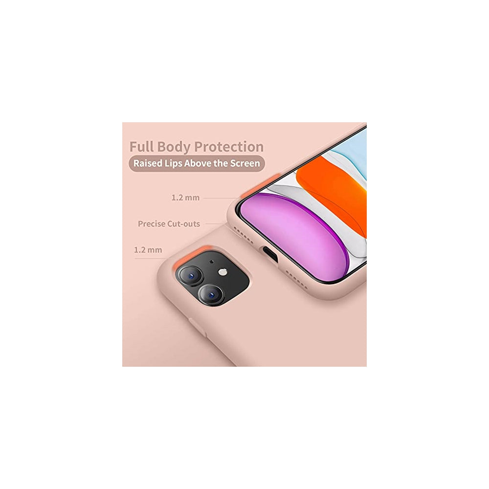 Fundas y Estuches de silicona para iPhone 11 Rosado