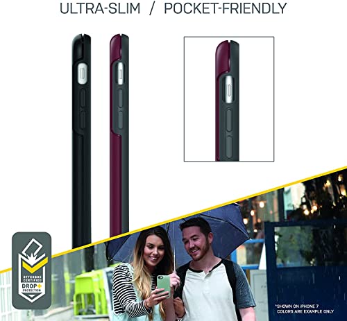 OtterBox Symmetry Series - Funda para iPhone SE de 3ª generación (2022), iPhone SE 2ª (2020), iPhone 8, iPhone 7 (no Plus) con protector de pantalla de vidrio templado, paquete - Embalaje a granel - Negro