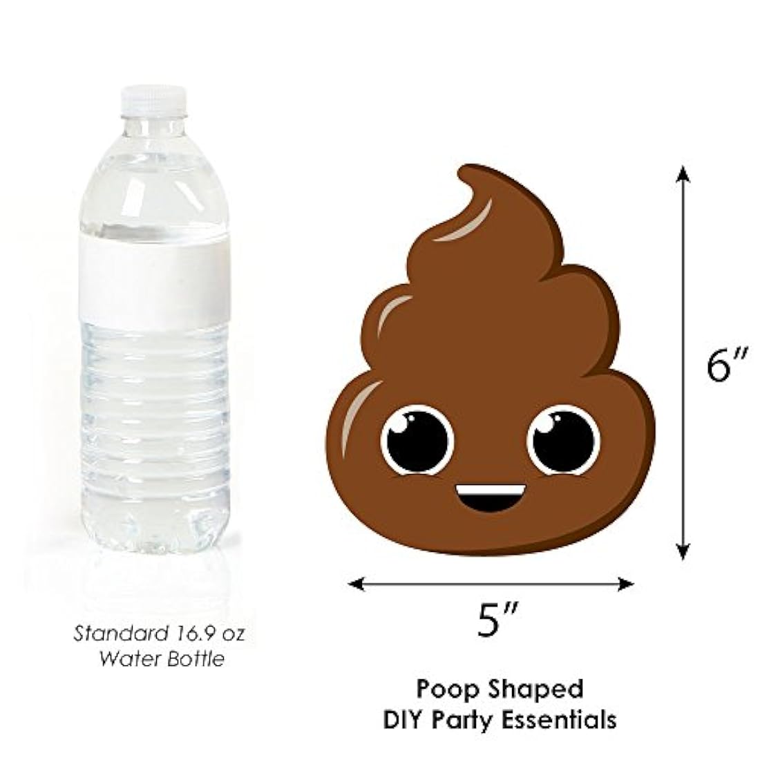 caca DIY decoración de caca EmojI party Juego de 20
