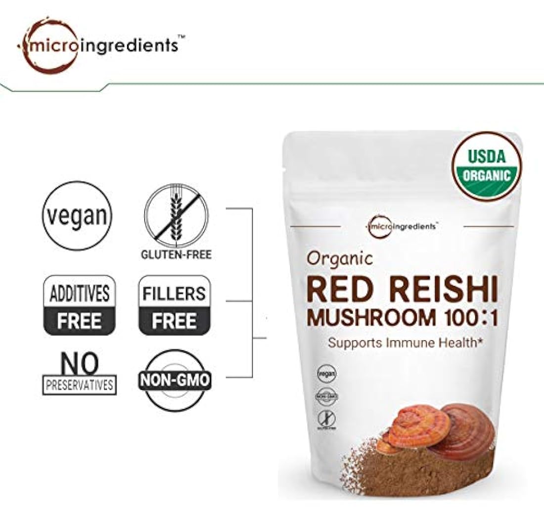 Reishi - Polvo de hongos, 8 onzas, 1