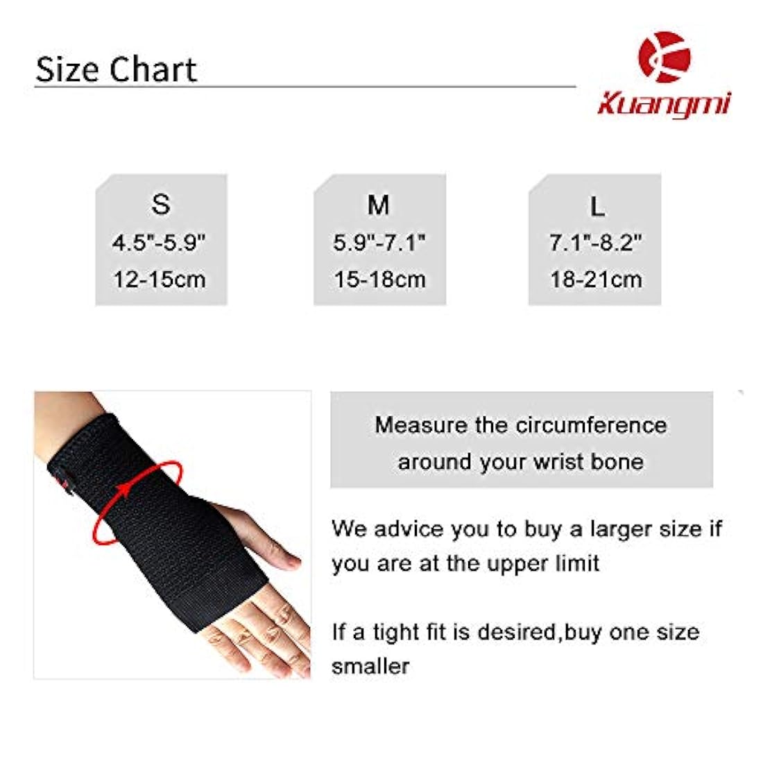 Muñequera de compresión con manga de apoyo