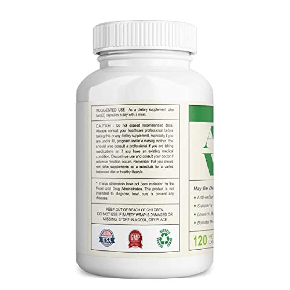 Vitapia Organic Aloe Vera Suplemento 1000mg - 120 Cápsulas