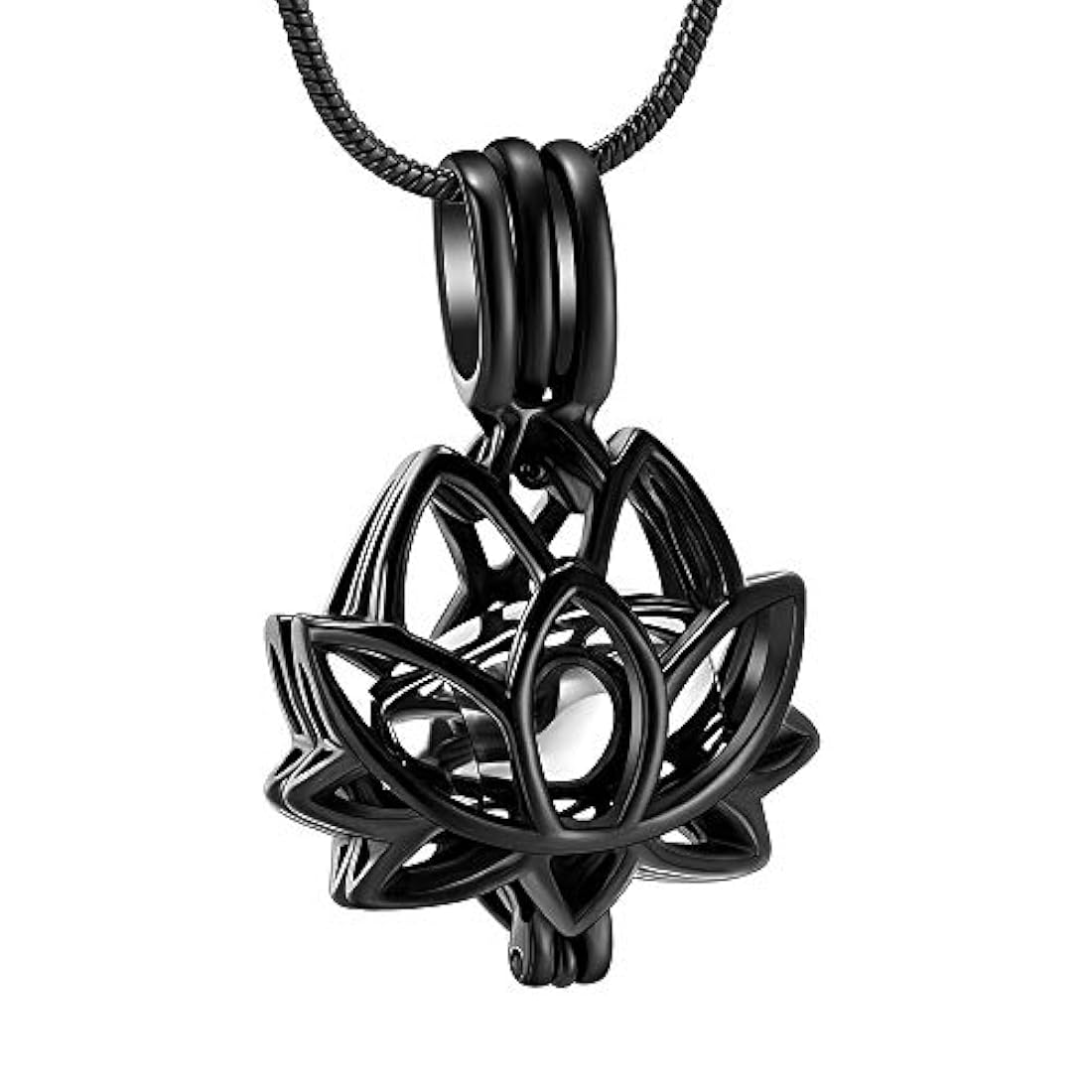 Collar con urna para cenizas negro 0.78 x 0.49