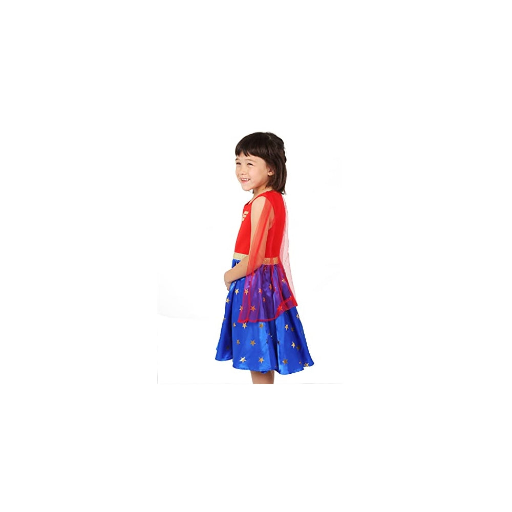 Disfraz Vestido de mujer maravilla talla 4 - 5 años
