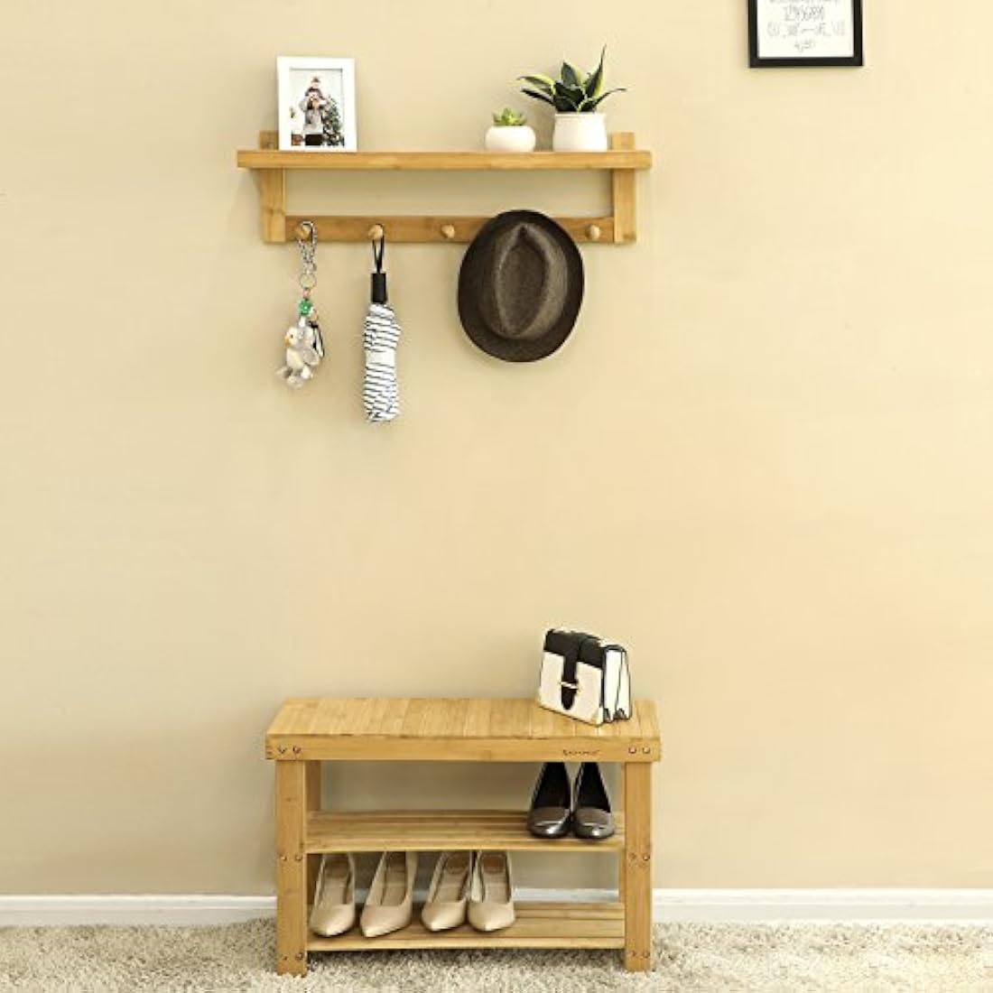 Banco de zapatero resistente organizador de zapatos