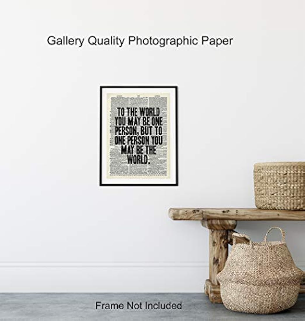 cartel decorativo de diccionario de citas sin marco