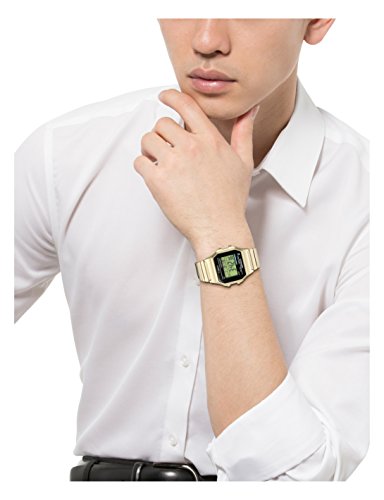 Reloj acero inoxidable con banda de expansión para hombre