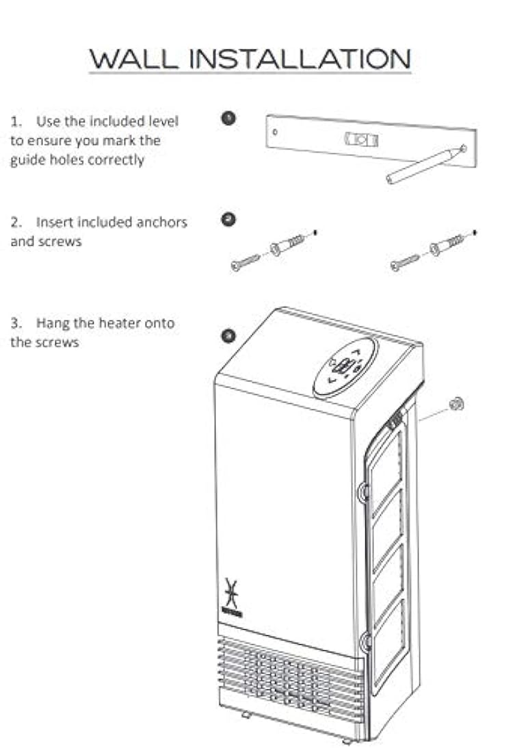 Calentador de infrarrojos para interiores ahorro de espacio