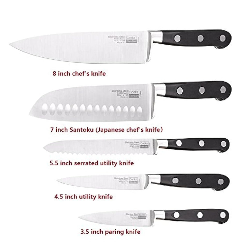 Cooks - Cuchillo de cocina de acero inoxidable