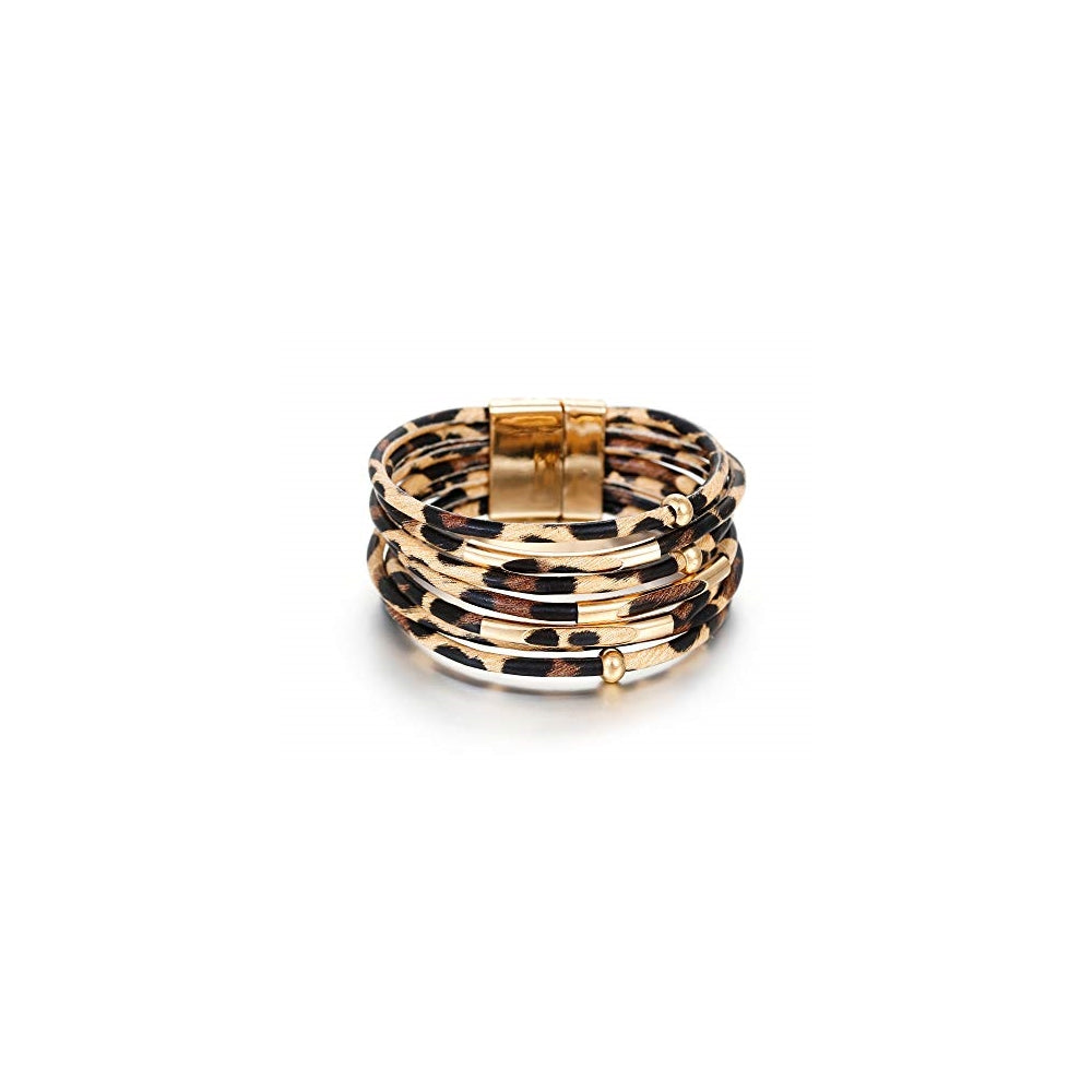 Pulseras y tobilleras de cuero para mujer