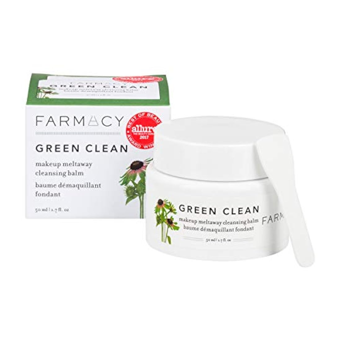 Farmacy Natural Makeup Remover - Verde Clean Makeup Meltaway Limpiador Bálsamo Cosmético