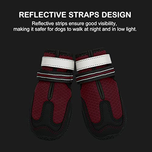 Protector de patas para perros, botas para perro con suela