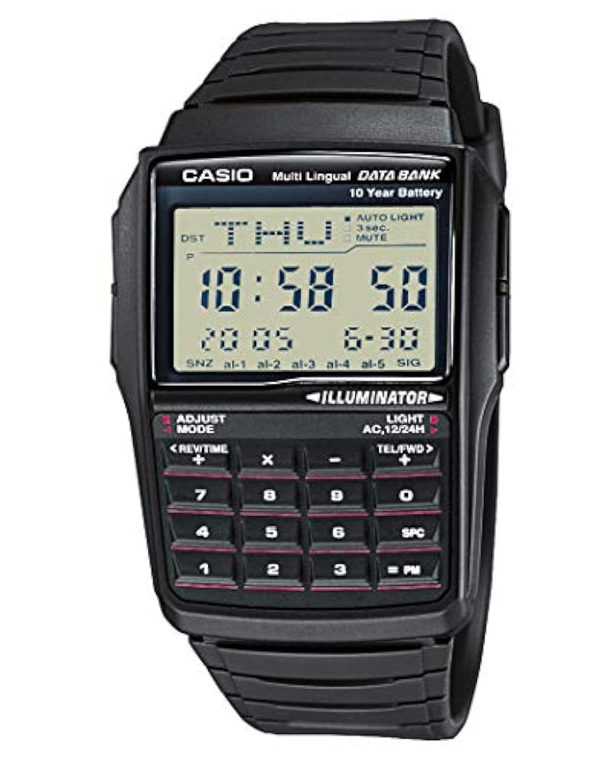 Casio Collection Reloj digital para hombres con calculadora
