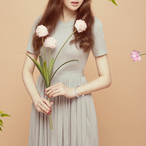 Tres pulseras de brazalete de plata esterlina